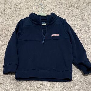 Vineyard Vines Dark Blue Toddler Boy Quarter Zip 3T